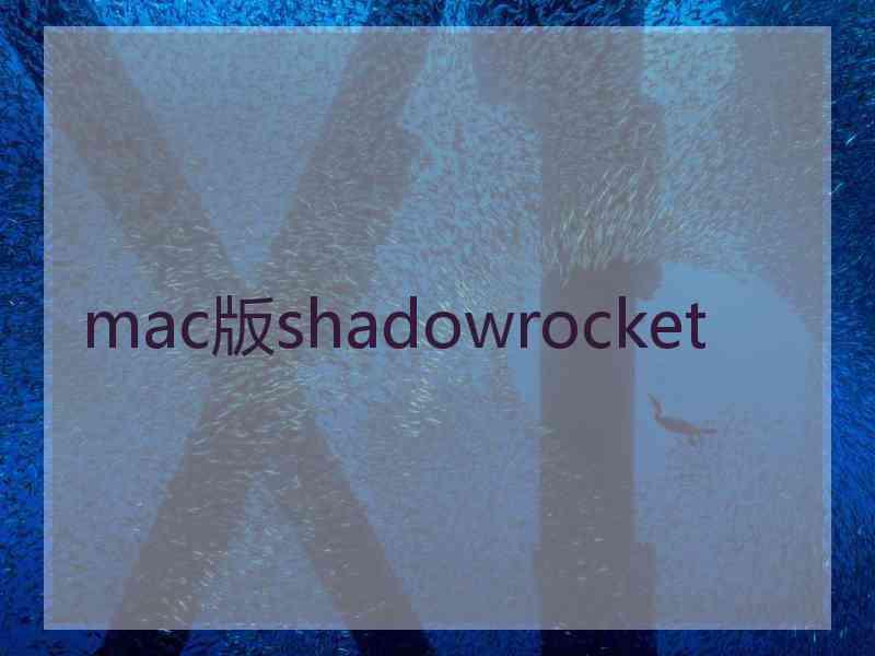 mac版shadowrocket
