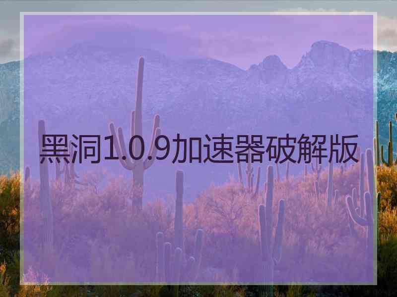 黑洞1.0.9加速器破解版
