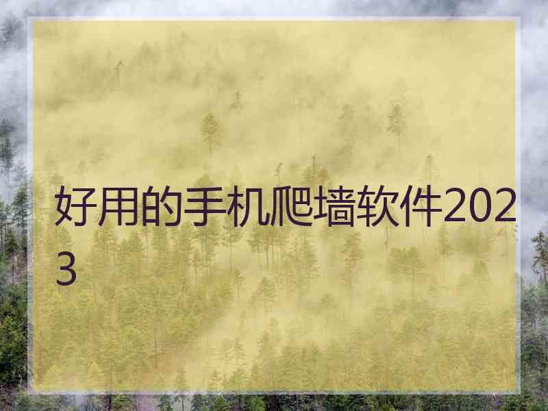 好用的手机爬墙软件2023