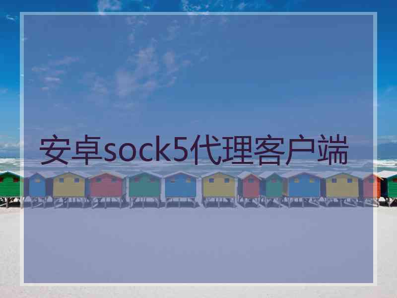 安卓sock5代理客户端