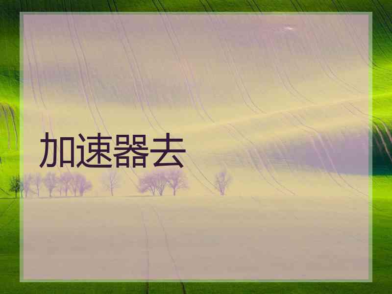 加速器去