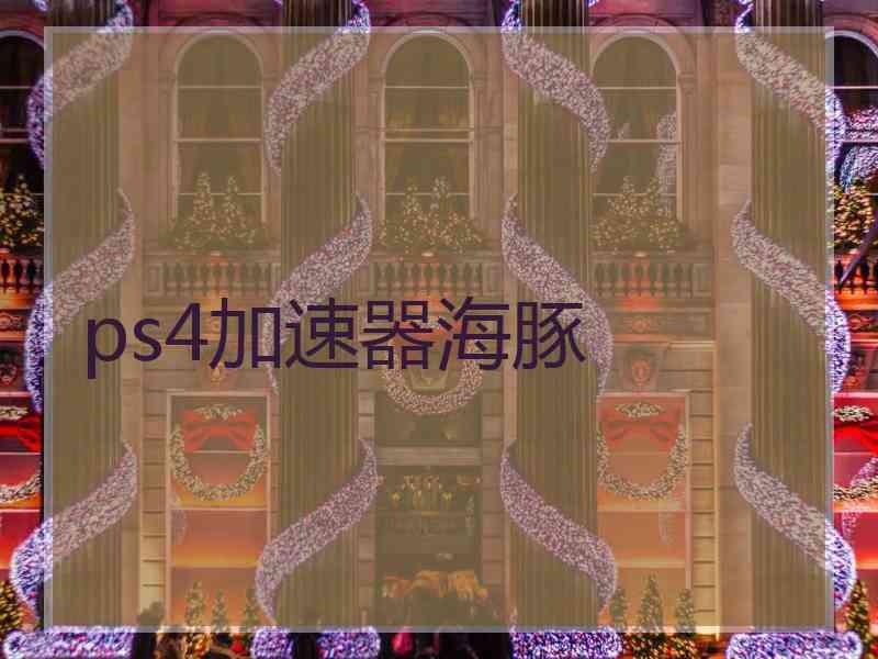 ps4加速器海豚