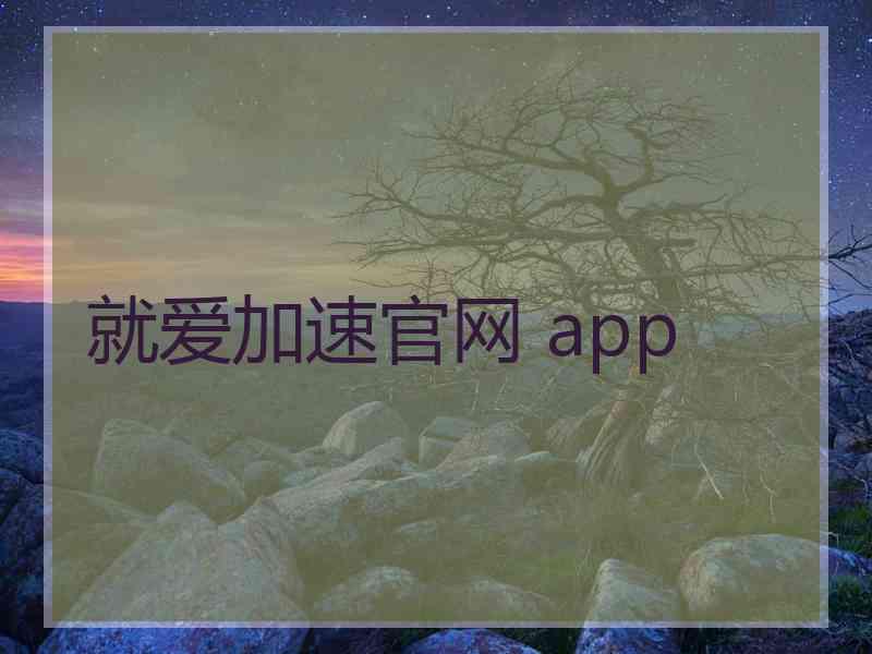 就爱加速官网 app