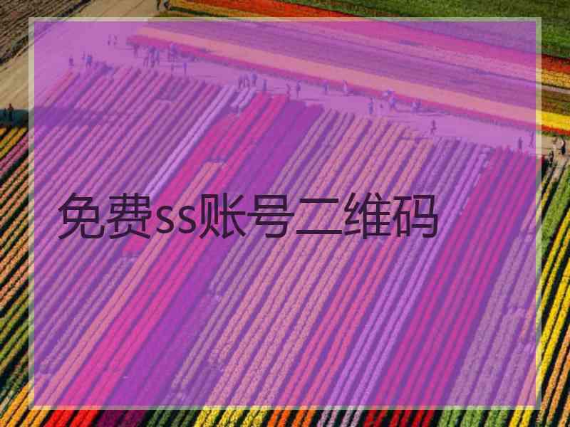 免费ss账号二维码