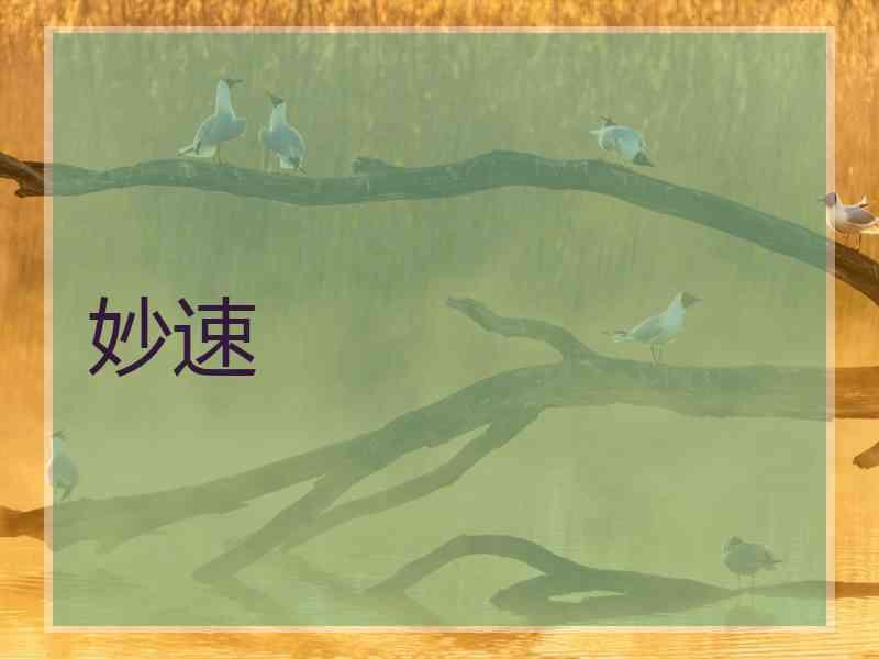 妙速