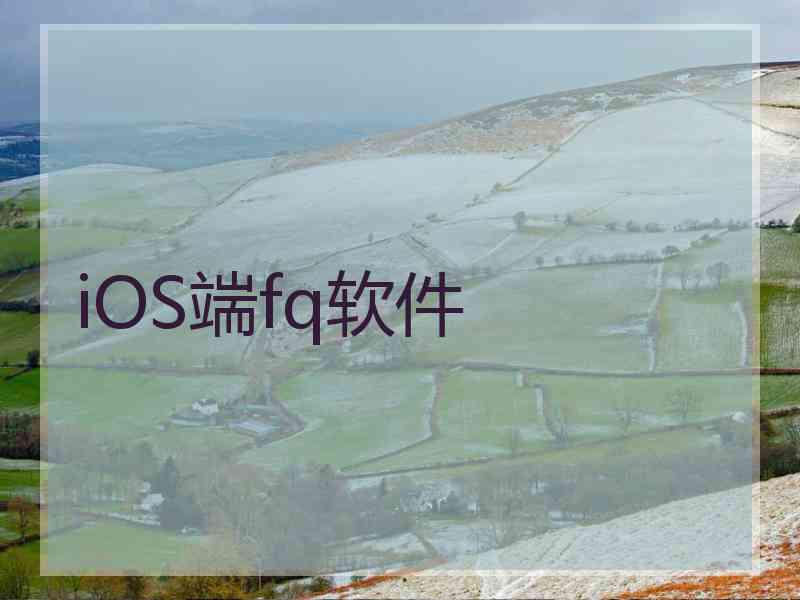 iOS端fq软件