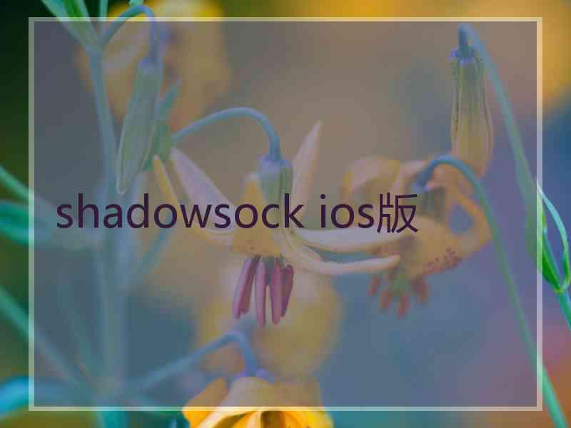 shadowsock ios版