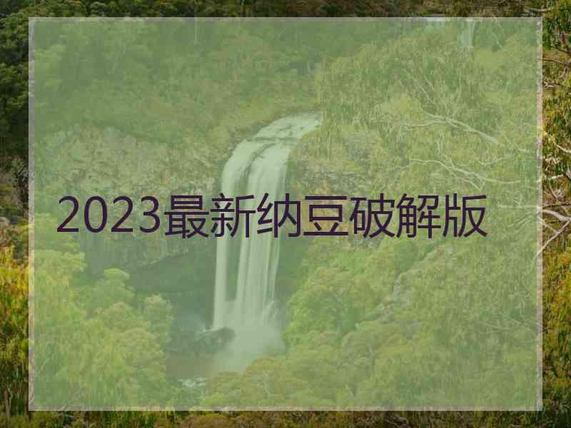 2023最新纳豆破解版