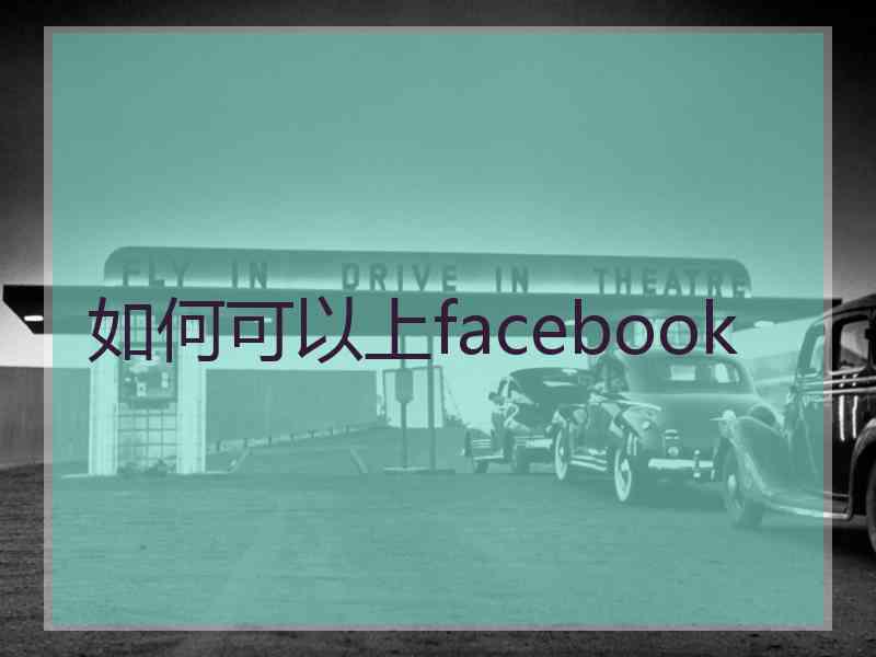 如何可以上facebook