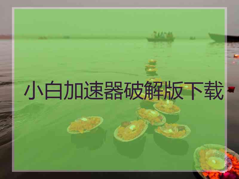 小白加速器破解版下载