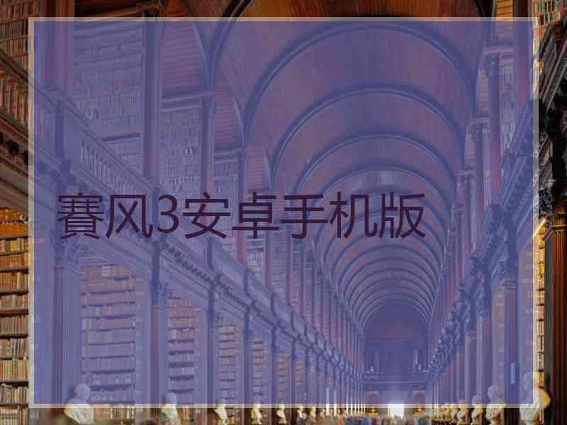 賽风3安卓手机版