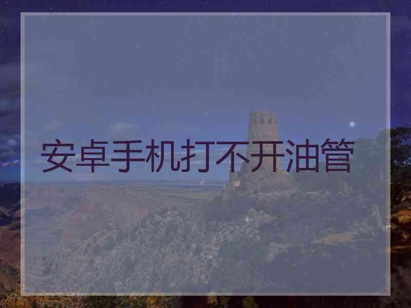 安卓手机打不开油管