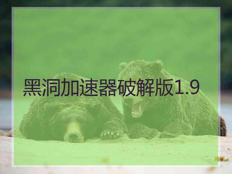 黑洞加速器破解版1.9
