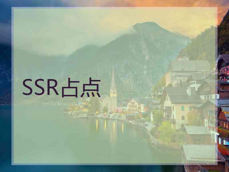 SSR占点