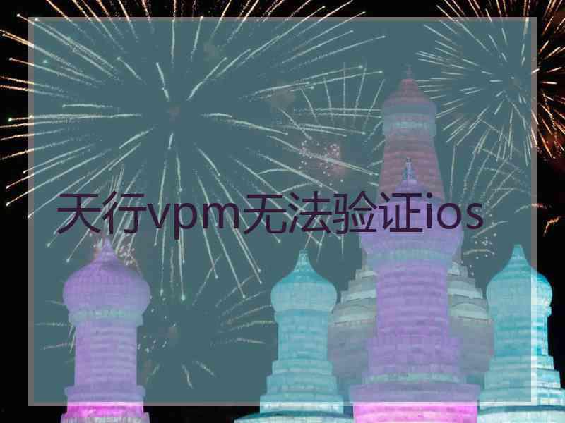 天行vpm无法验证ios