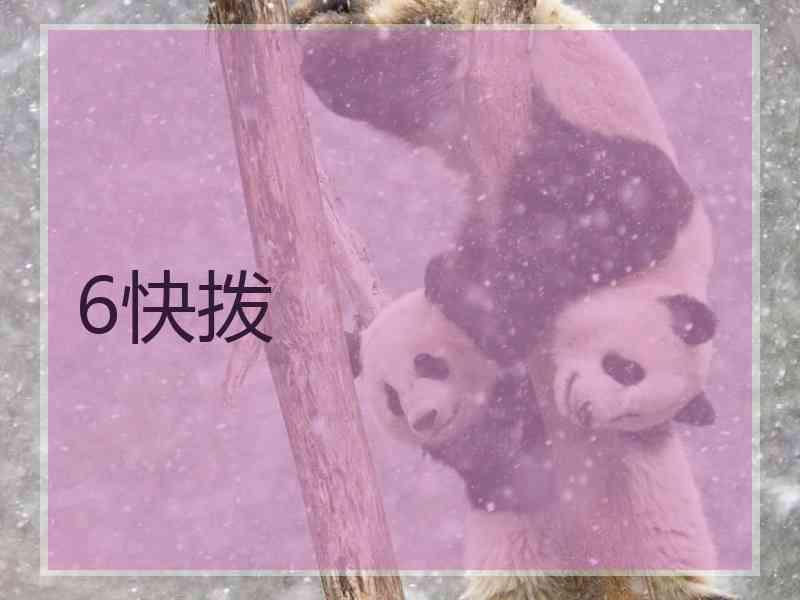 6快拨