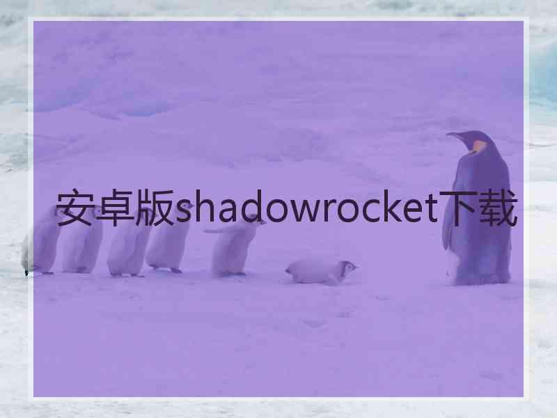 安卓版shadowrocket下载