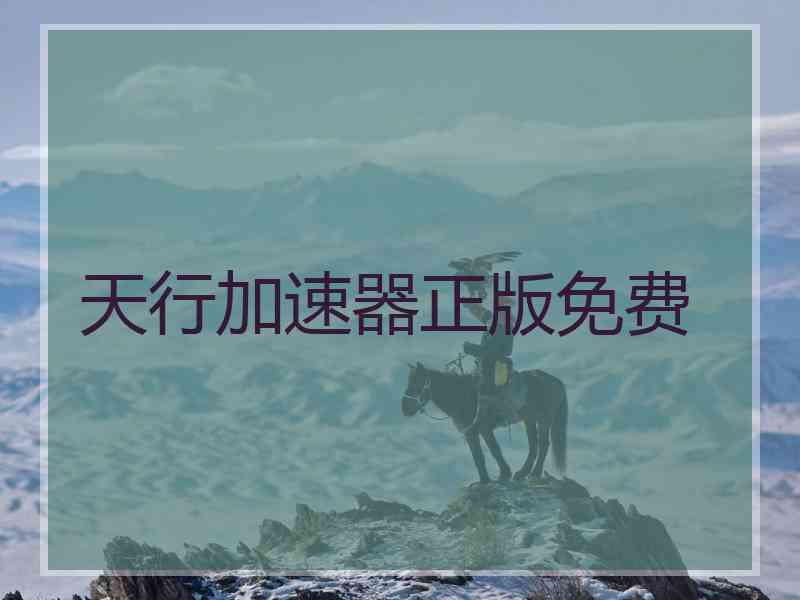 天行加速器正版免费