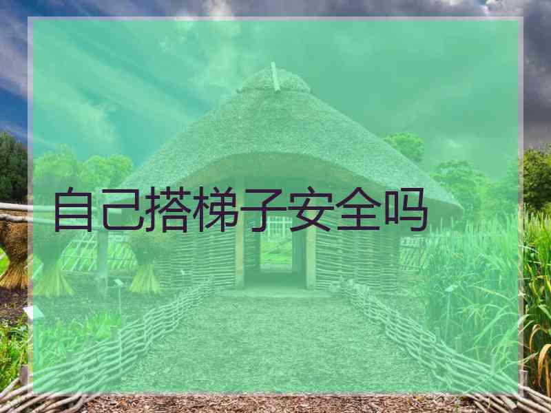 自己搭梯子安全吗