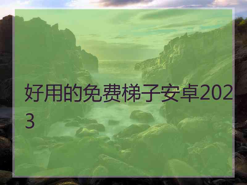 好用的免费梯子安卓2023