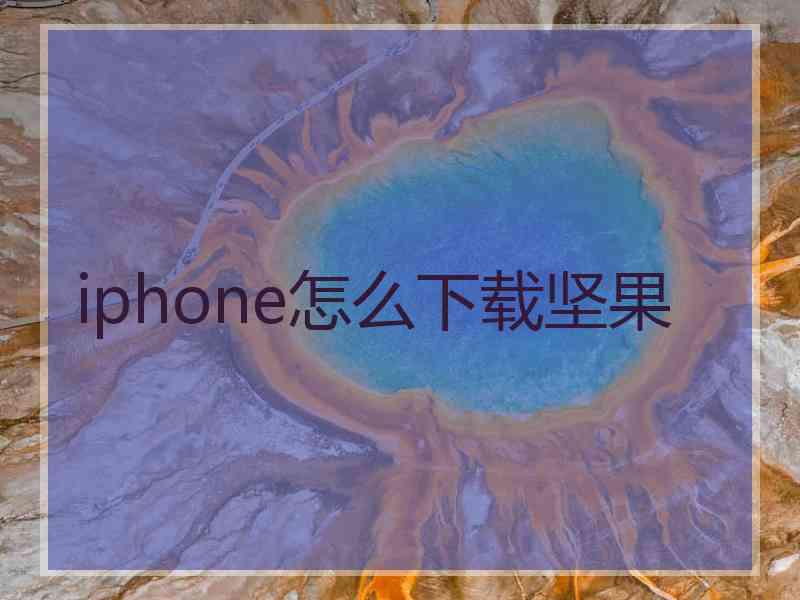 iphone怎么下载坚果