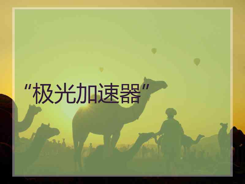 “极光加速器”