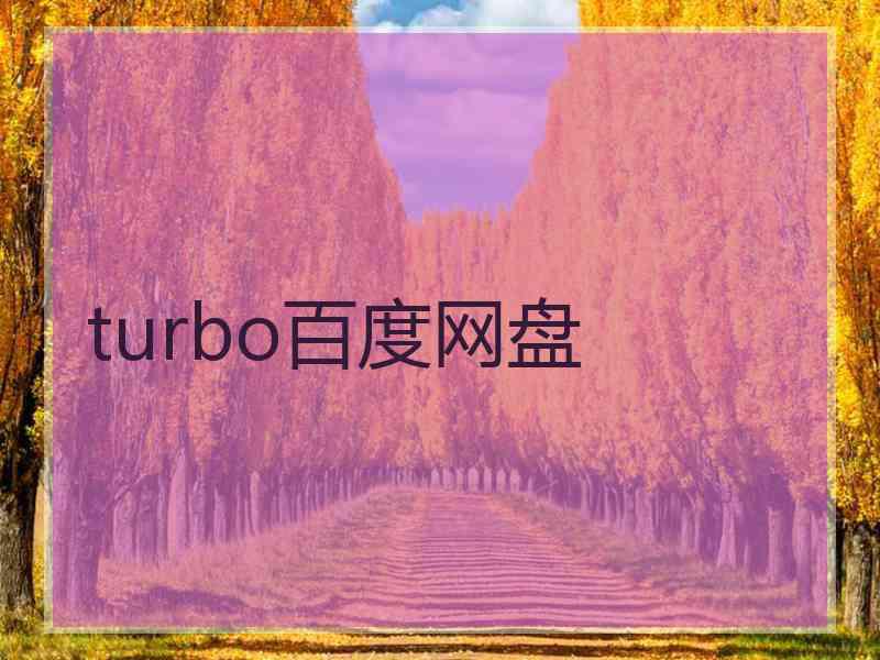 turbo百度网盘